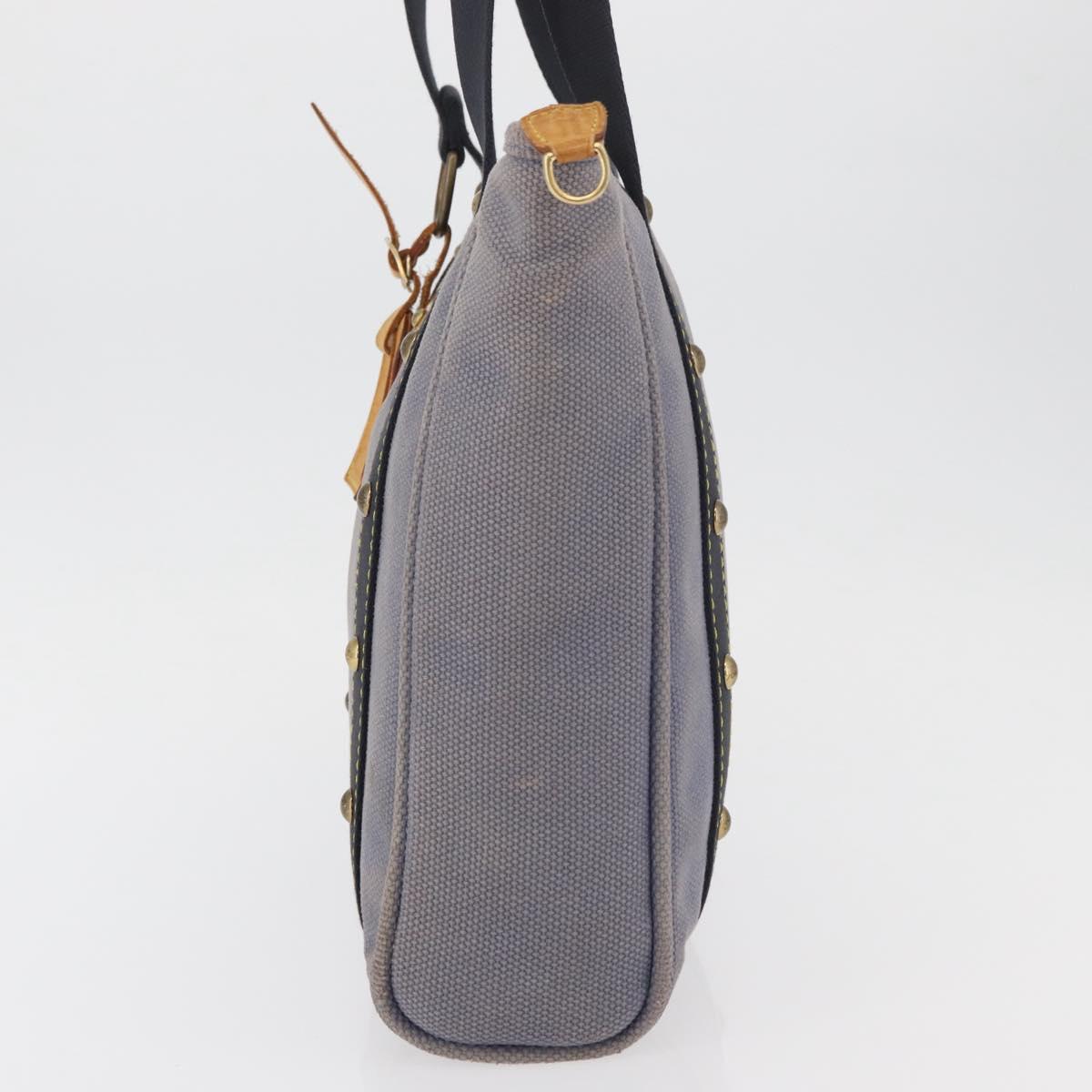 LOUIS VUITTON Antigua Cabas MM Tote Bag Blue M40087 LV Auth 176246