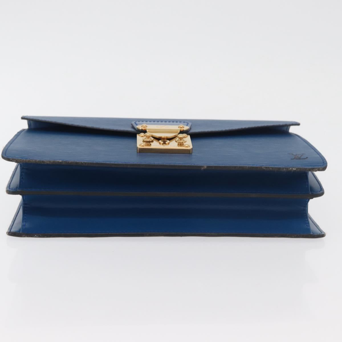 LOUIS VUITTON Epi Concorde Hand Bag Blue M52135 LV Auth 176249