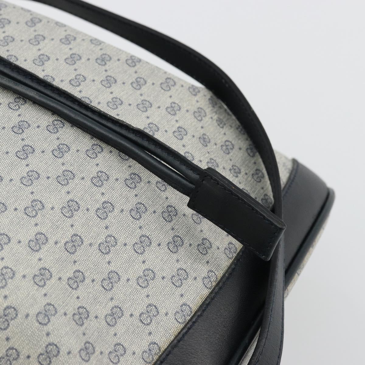 GUCCI Micro GG Supreme Shoulder Bag PVC Navy Gold 001 58 4793 Auth 176265