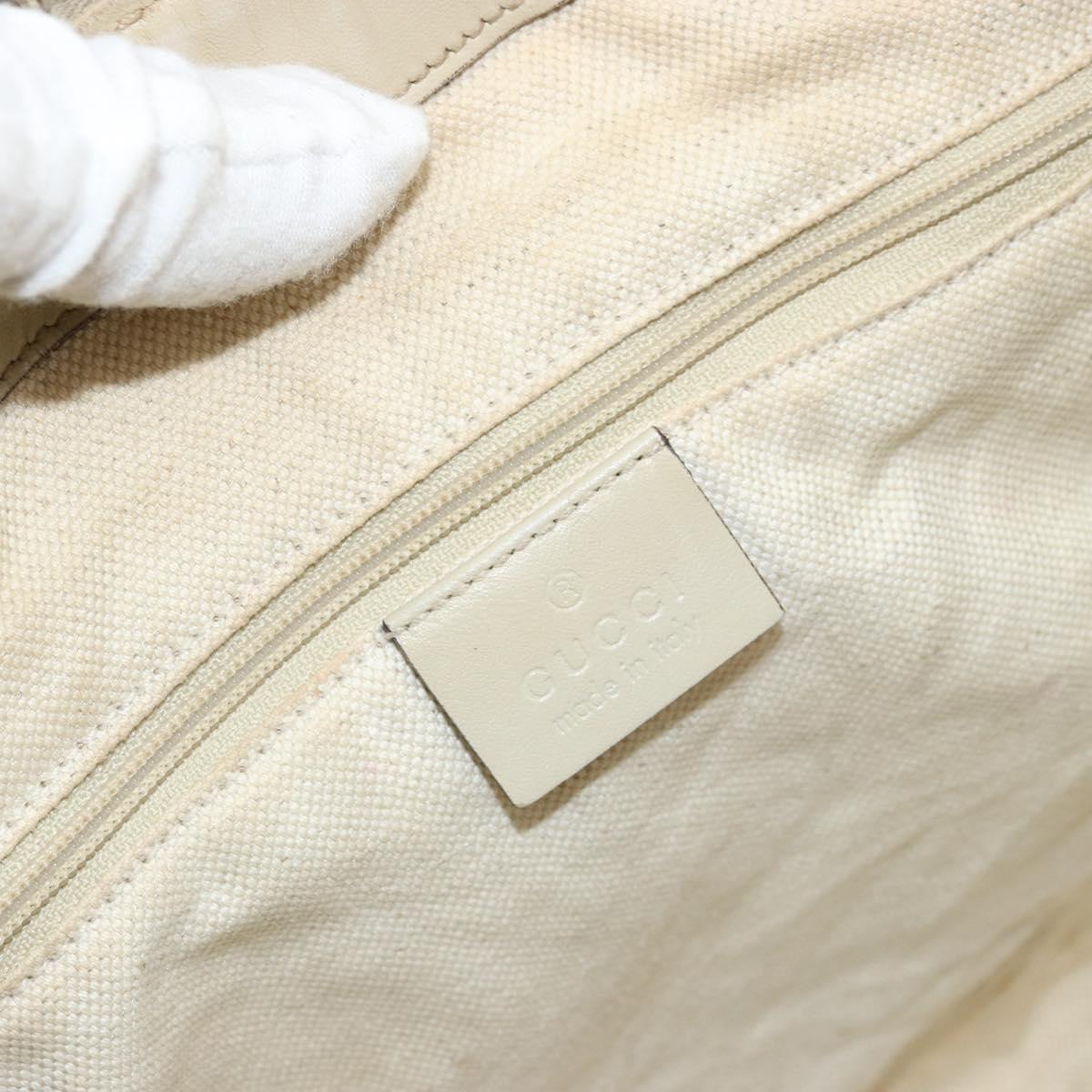 GUCCI GG Canvas Hand Bag 2way Beige Gold 247902 Auth 176270