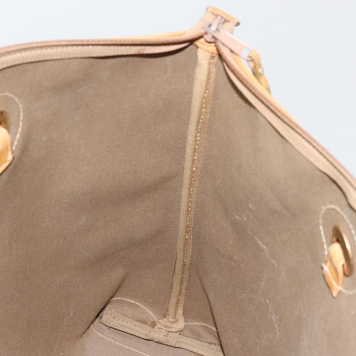 GUCCI Micro GG Supreme Tote Bag PVC Beige Gold 002 4868 39 Auth 176281
