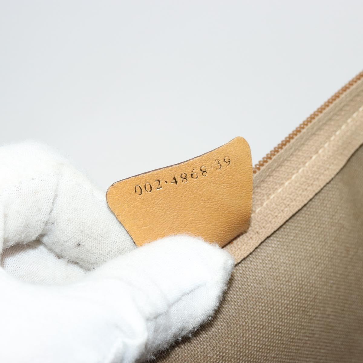 GUCCI Micro GG Supreme Tote Bag PVC Beige Gold 002 4868 39 Auth 176281