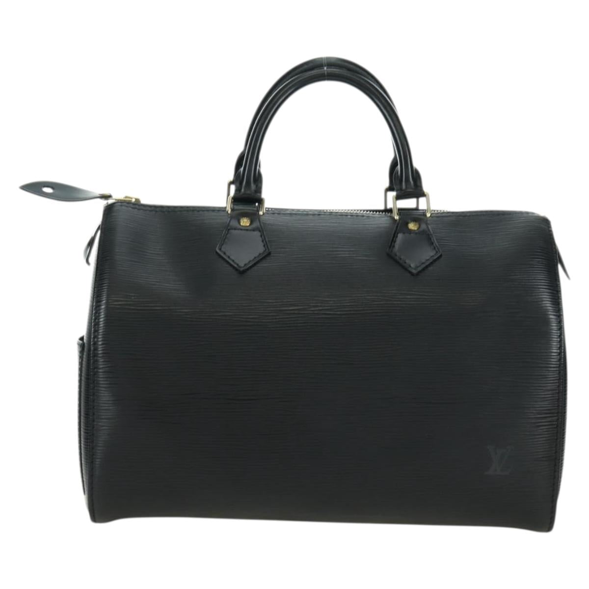 LOUIS VUITTON Epi Speedy 30 Hand Bag Noir Black M43002 LV Auth 176283SAV