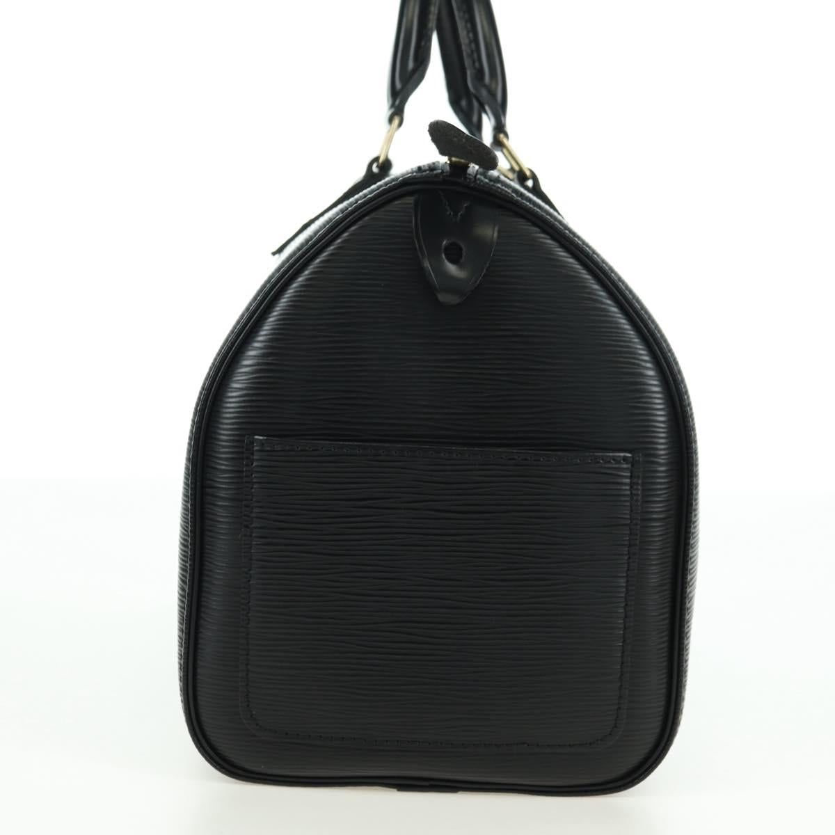 LOUIS VUITTON Epi Speedy 30 Hand Bag Noir Black M43002 LV Auth 176283SAV