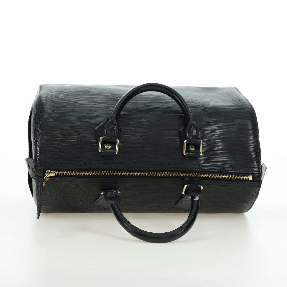 LOUIS VUITTON Epi Speedy 30 Hand Bag Noir Black M43002 LV Auth 176283SAV