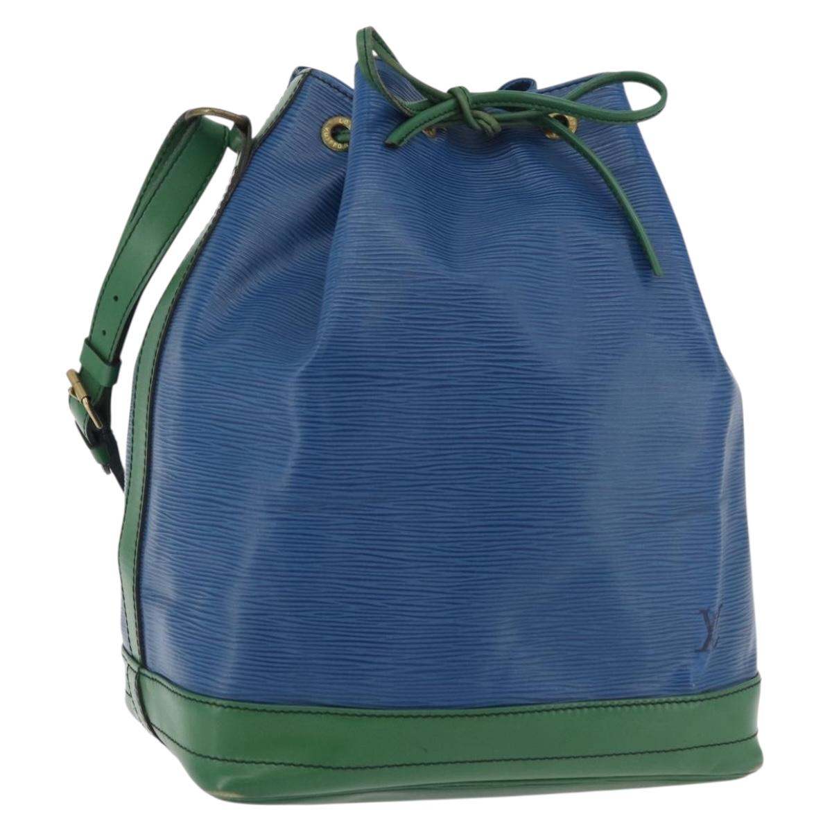 LOUIS VUITTON Epi Noe Shoulder Bag Bicolor Green Blue M44044 LV Auth 176285