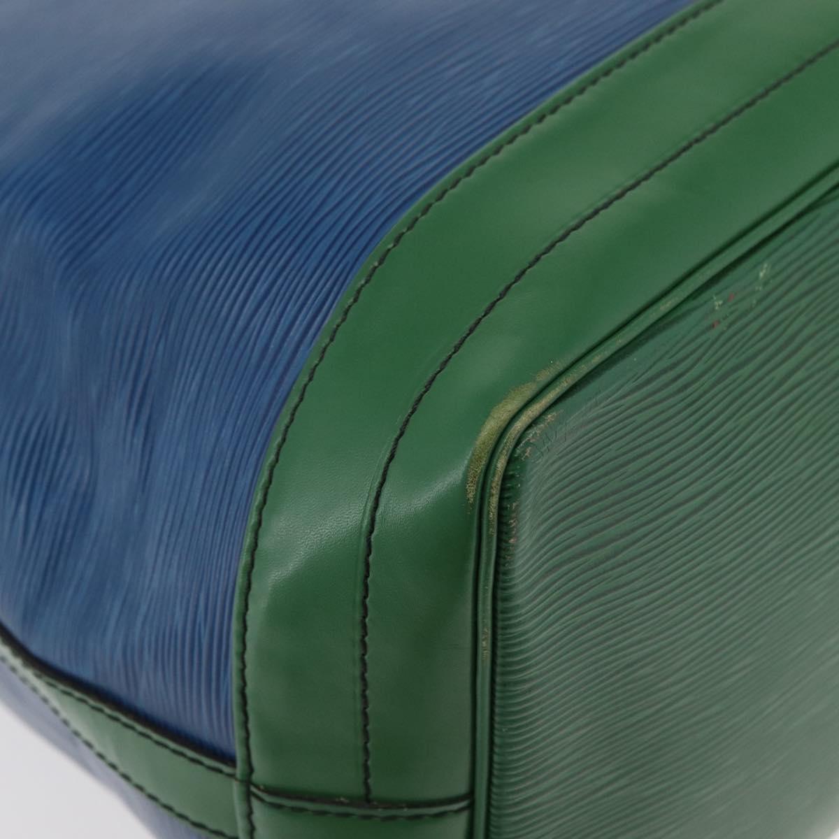 LOUIS VUITTON Epi Noe Shoulder Bag Bicolor Green Blue M44044 LV Auth 176285