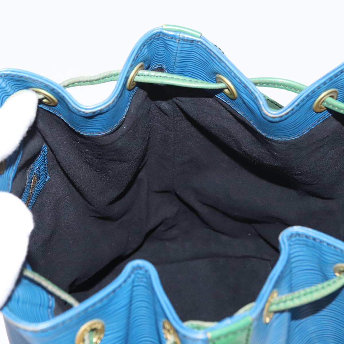 LOUIS VUITTON Epi Noe Shoulder Bag Bicolor Green Blue M44044 LV Auth 176285