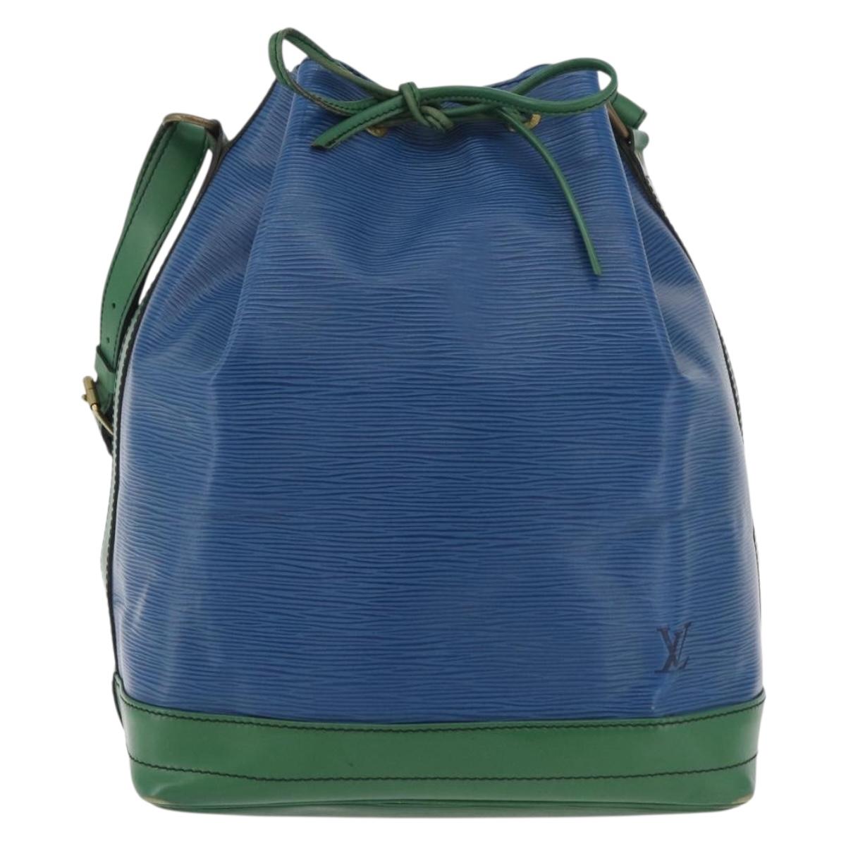 LOUIS VUITTON Epi Noe Shoulder Bag Bicolor Green Blue M44044 LV Auth 176285