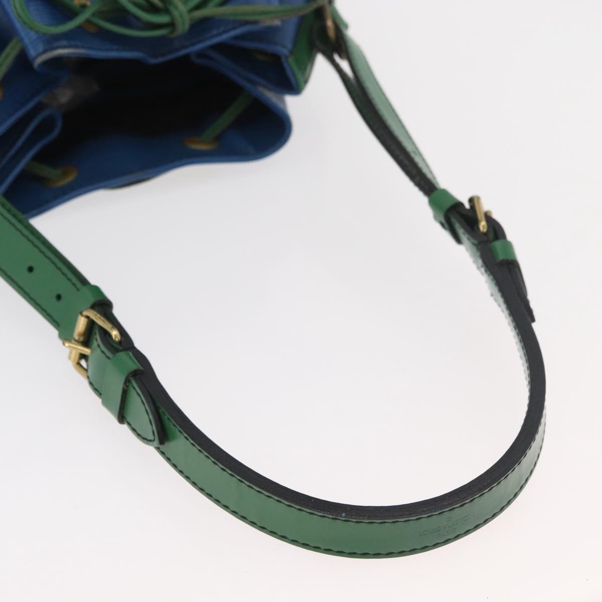 LOUIS VUITTON Epi Noe Shoulder Bag Bicolor Green Blue M44044 LV Auth 176285