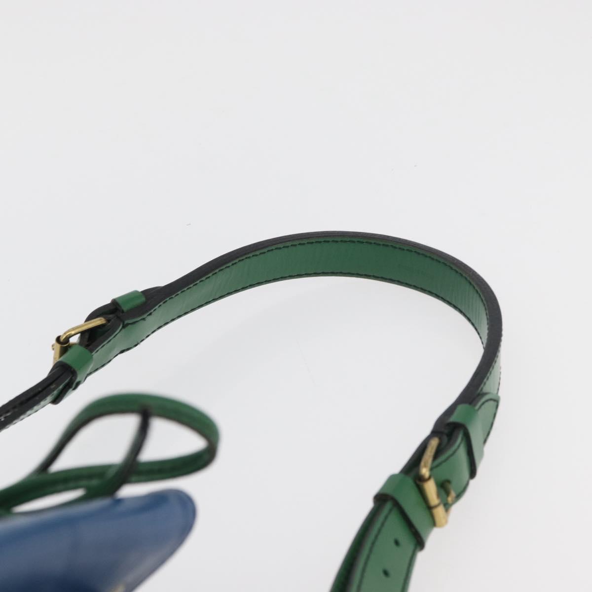 LOUIS VUITTON Epi Noe Shoulder Bag Bicolor Green Blue M44044 LV Auth 176285