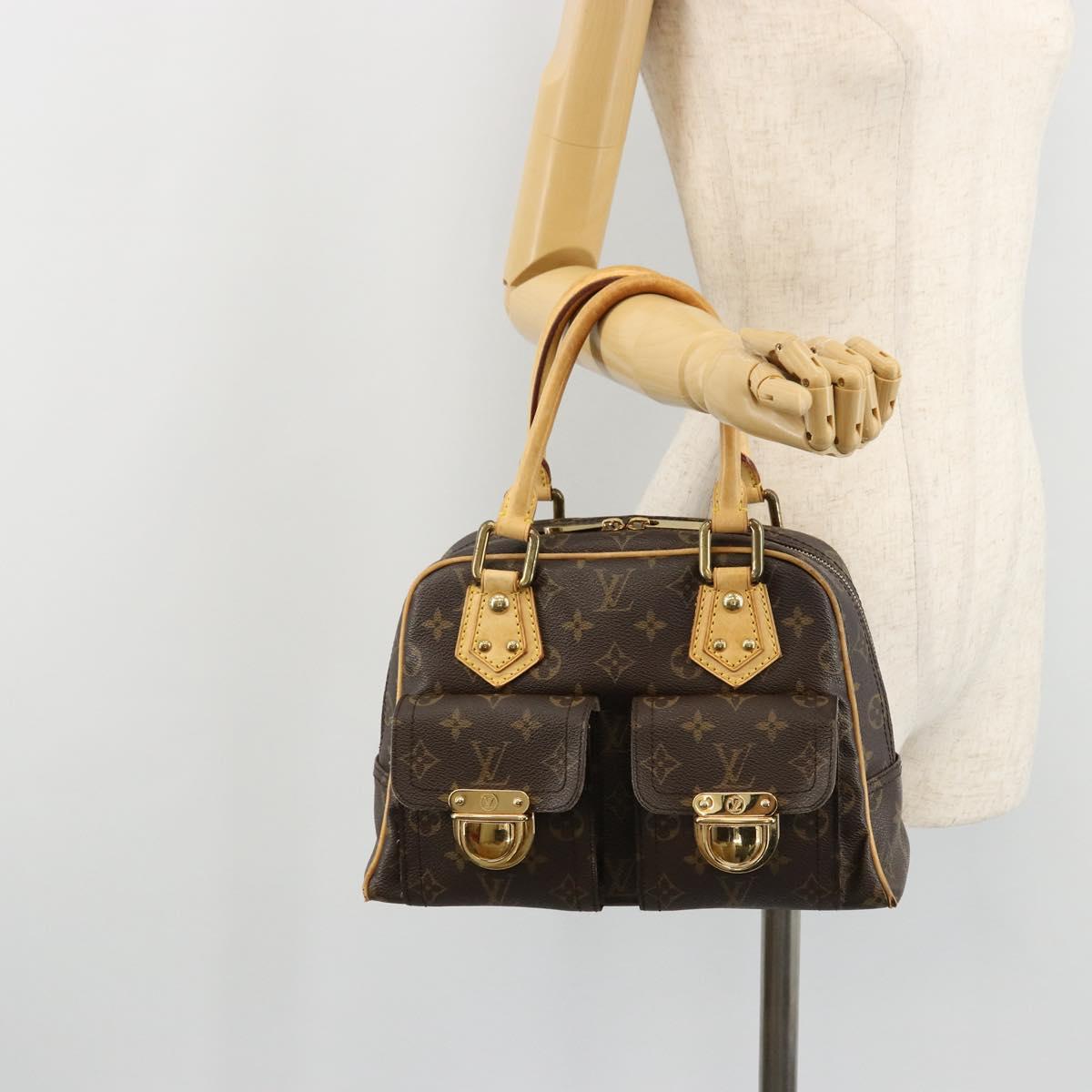 LOUIS VUITTON Monogram Manhattan PM Hand Bag M40026 LV Auth 176295