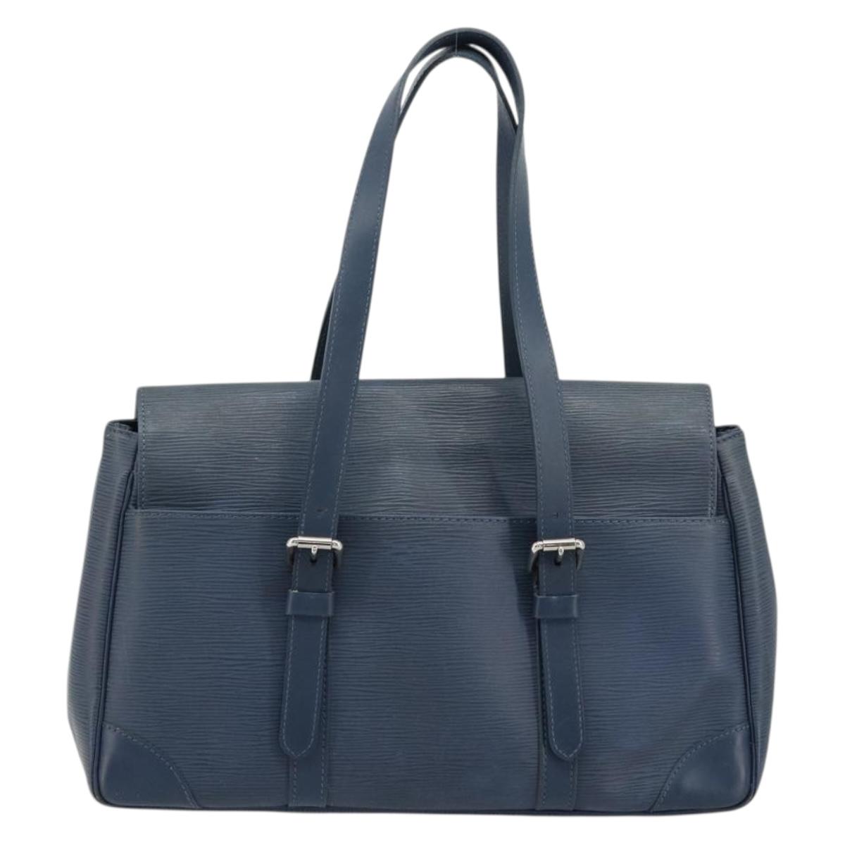 LOUIS VUITTON Epi Segur MM Hand Bag Myrtille M5886G LV Auth 176309