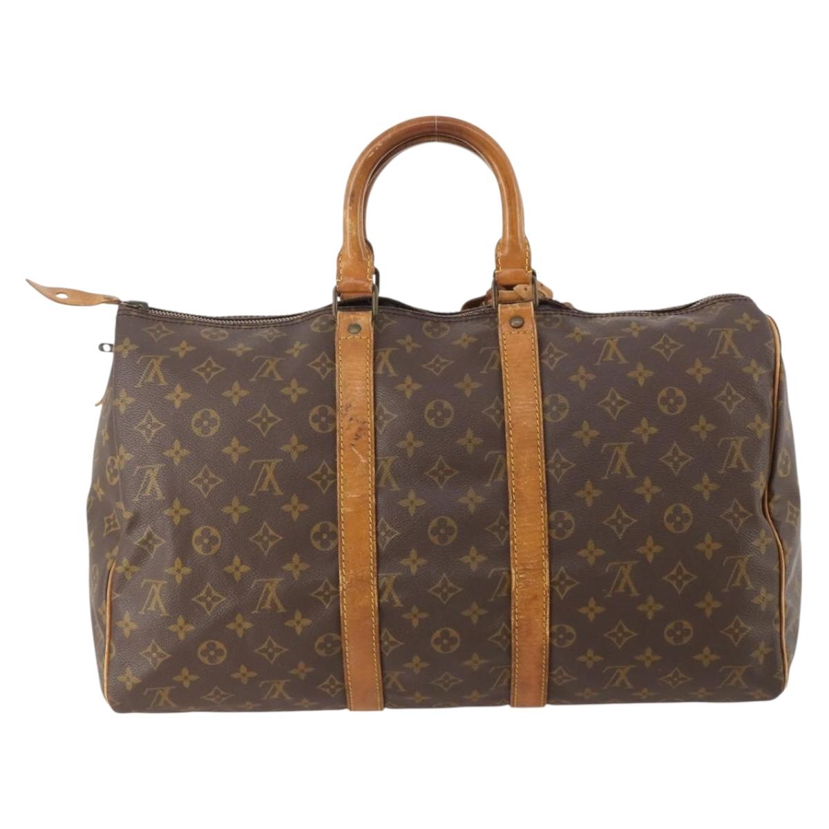 LOUIS VUITTON Monogram Keepall 45 Boston Bag M41428 LV Auth 176311
