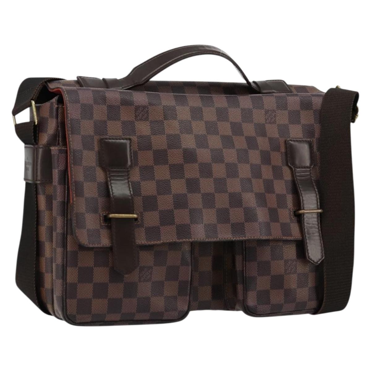 LOUIS VUITTON Damier Ebene Broadway Shoulder Bag N42270 LV Auth 176312