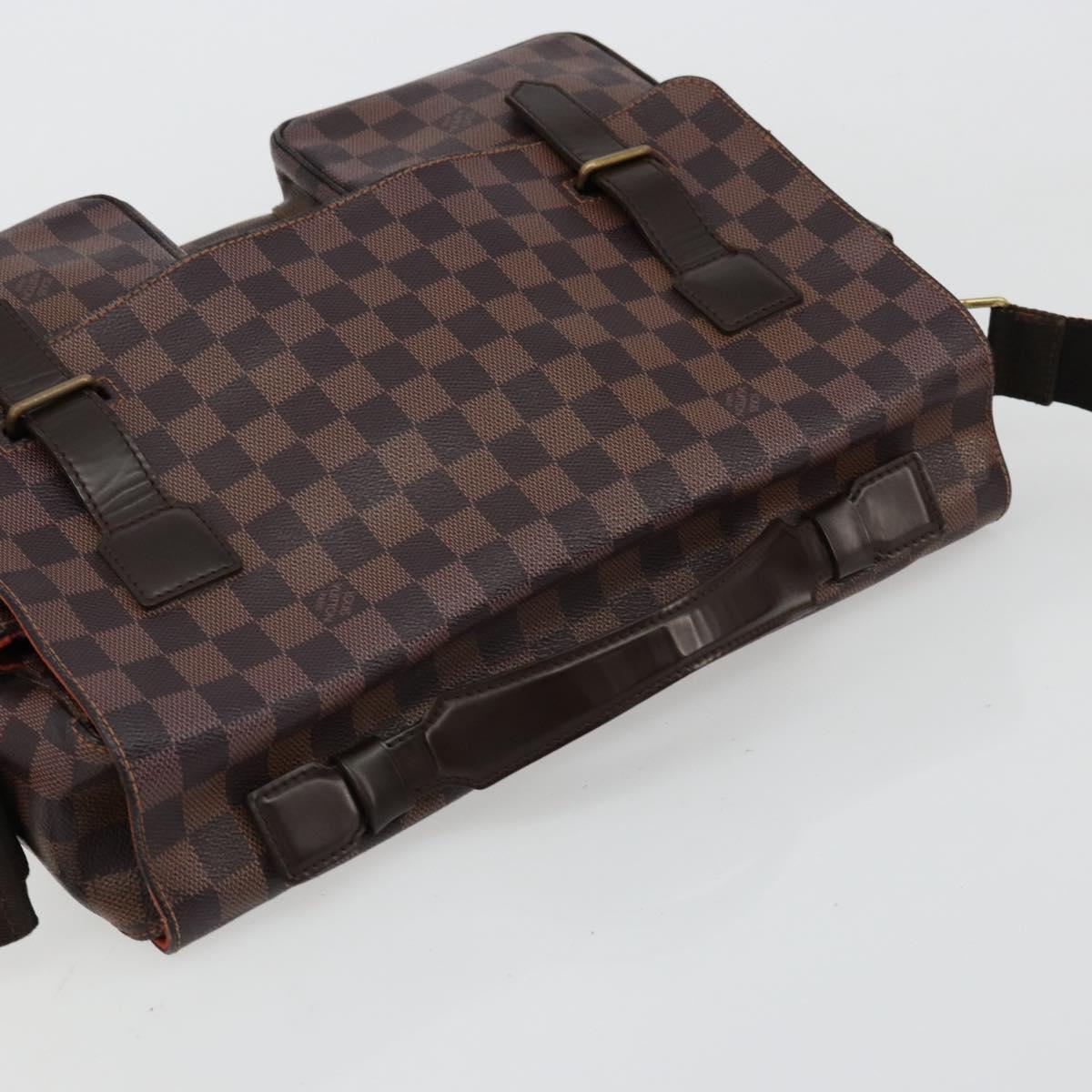 LOUIS VUITTON Damier Ebene Broadway Shoulder Bag N42270 LV Auth 176312