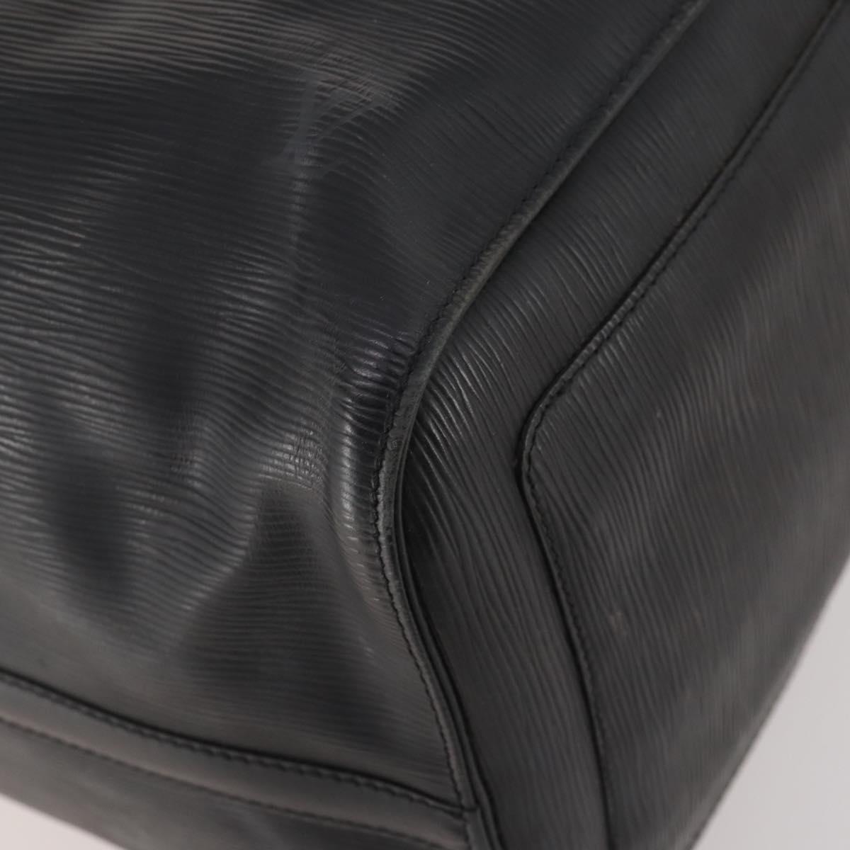 LOUIS VUITTON Epi Keepall 50 Boston Bag Black M42962 LV Auth 176314