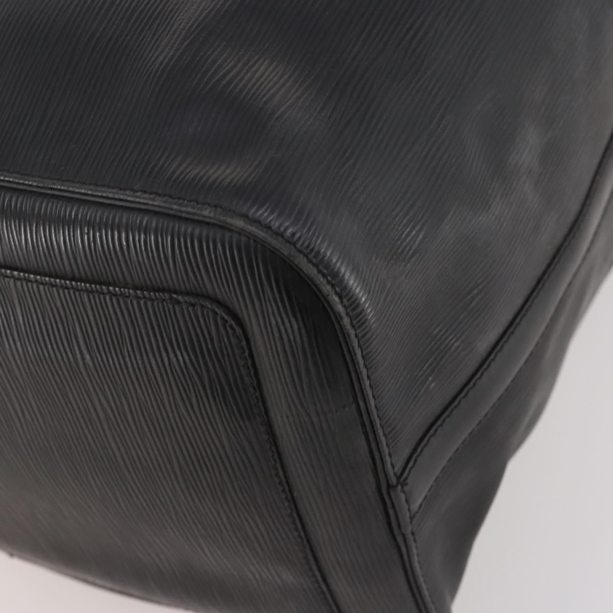 LOUIS VUITTON Epi Keepall 50 Boston Bag Black M42962 LV Auth 176314