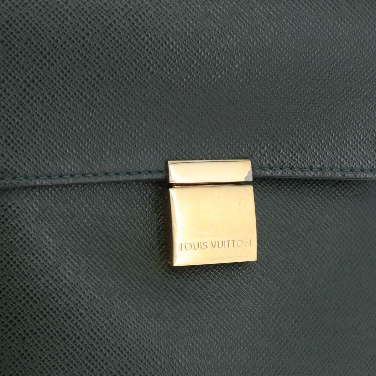 LOUIS VUITTON Taiga Serviette Kazan Business Bag Epicea M30804 LV Auth 176318