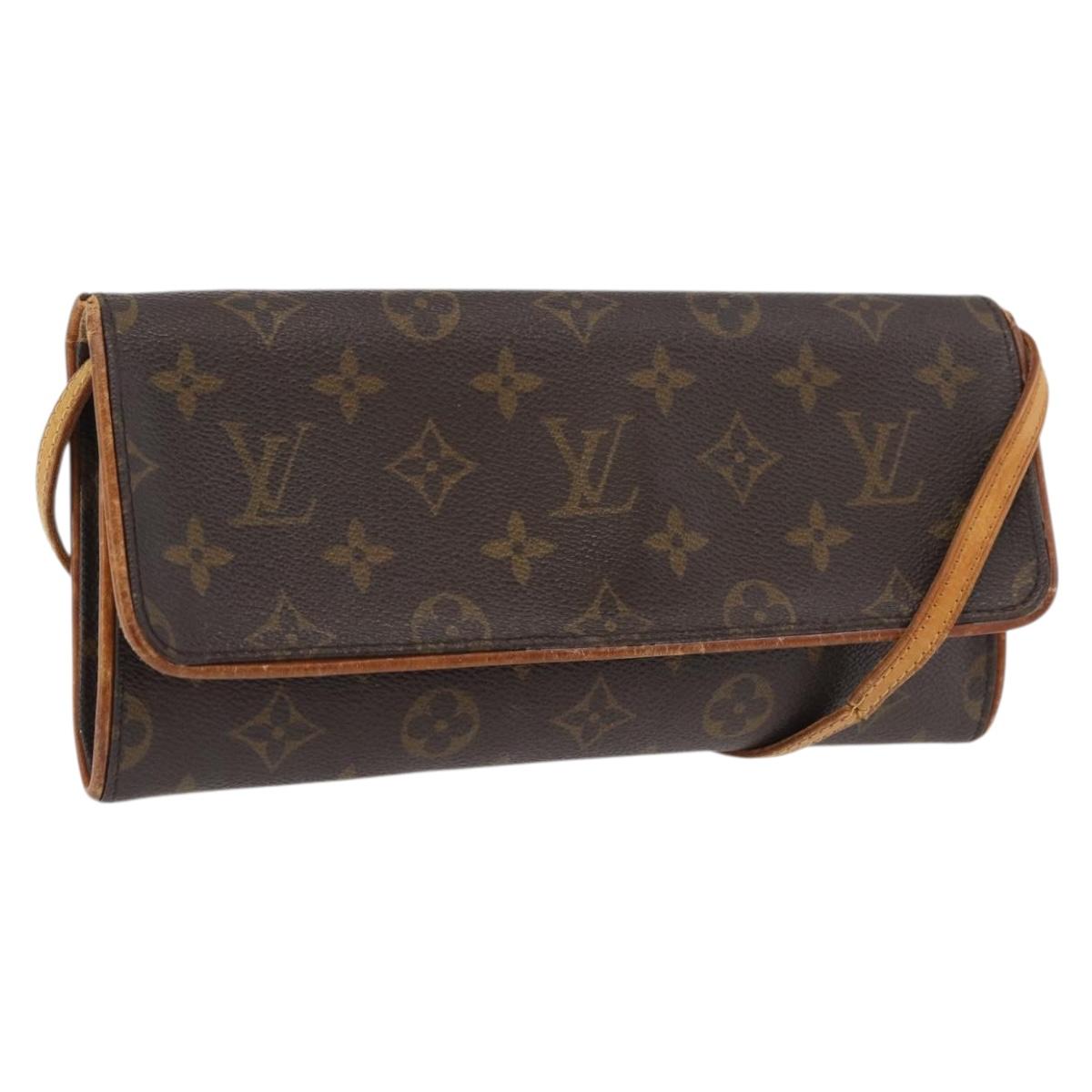 LOUIS VUITTON Monogram Pochette Twin GM Shoulder Bag M51852 LV Auth 176333