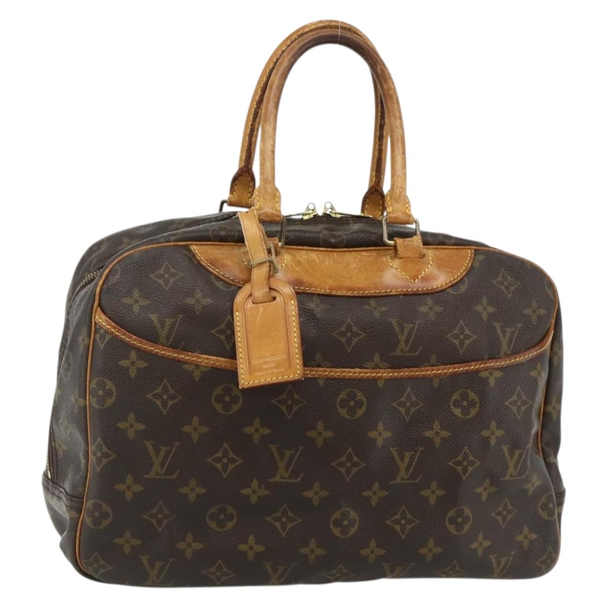 LOUIS VUITTON Monogram Deauville Hand Bag M47270 LV Auth 176342