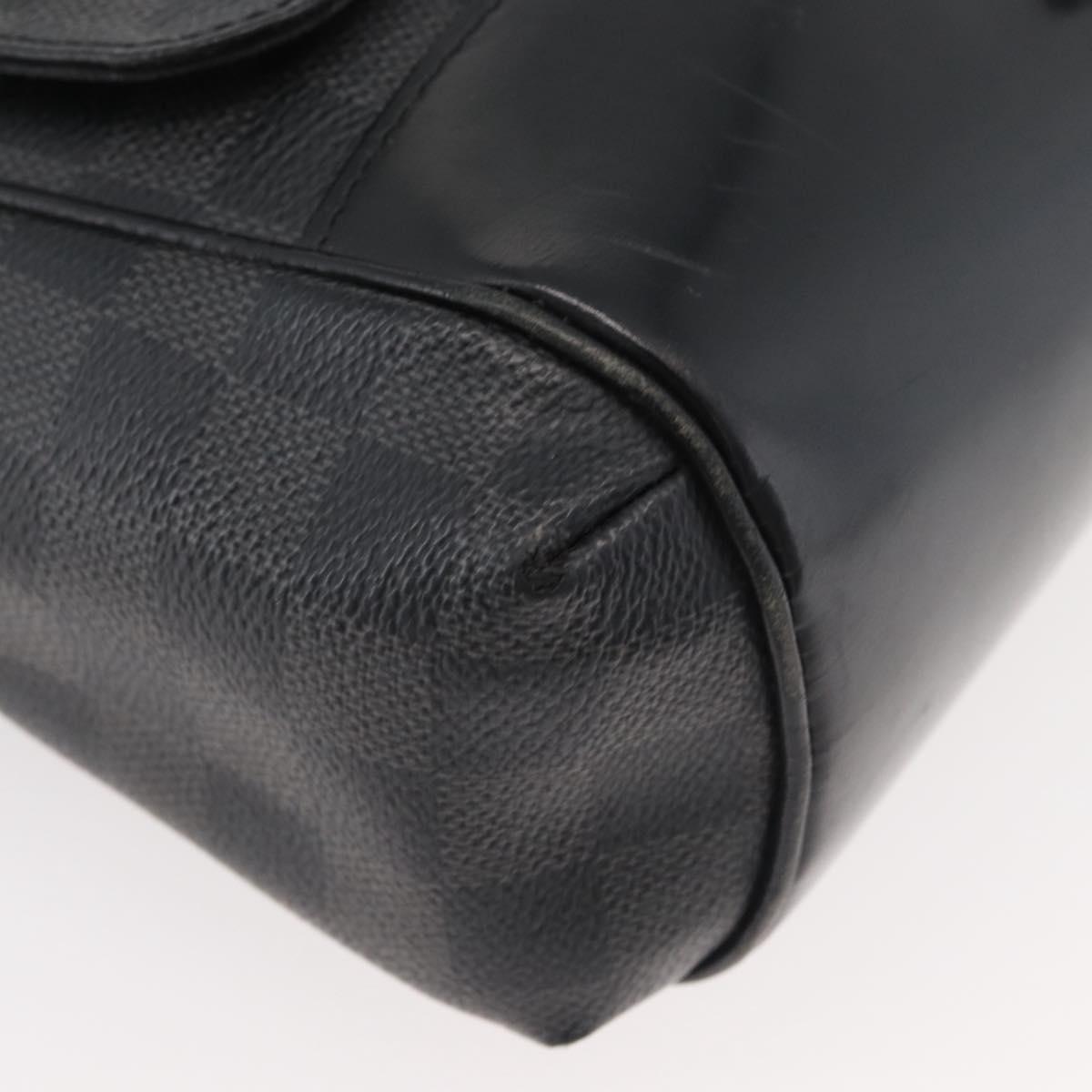 LOUIS VUITTON Damier Graphite Messenger PM Shoulder Bag N41457 LV Auth 176357