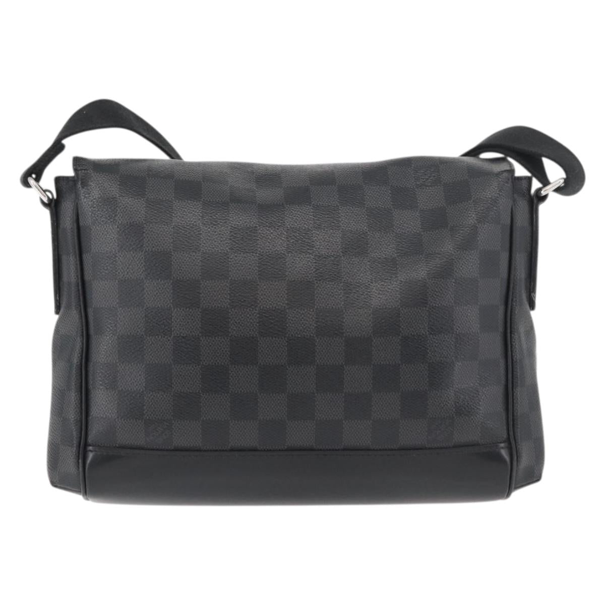 LOUIS VUITTON Damier Graphite Messenger PM Shoulder Bag N41457 LV Auth 176357