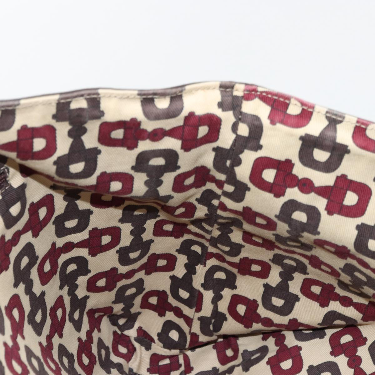 GUCCI GG Canvas Guccissima Tote Bag Leather Brown Gold 141472 Auth 176366