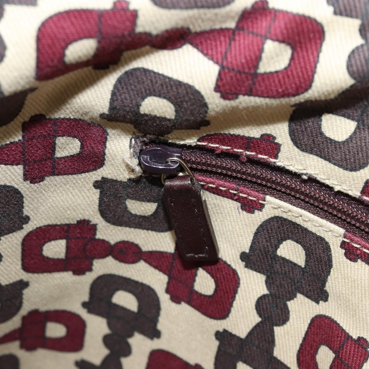 GUCCI GG Canvas Guccissima Tote Bag Leather Brown Gold 141472 Auth 176366