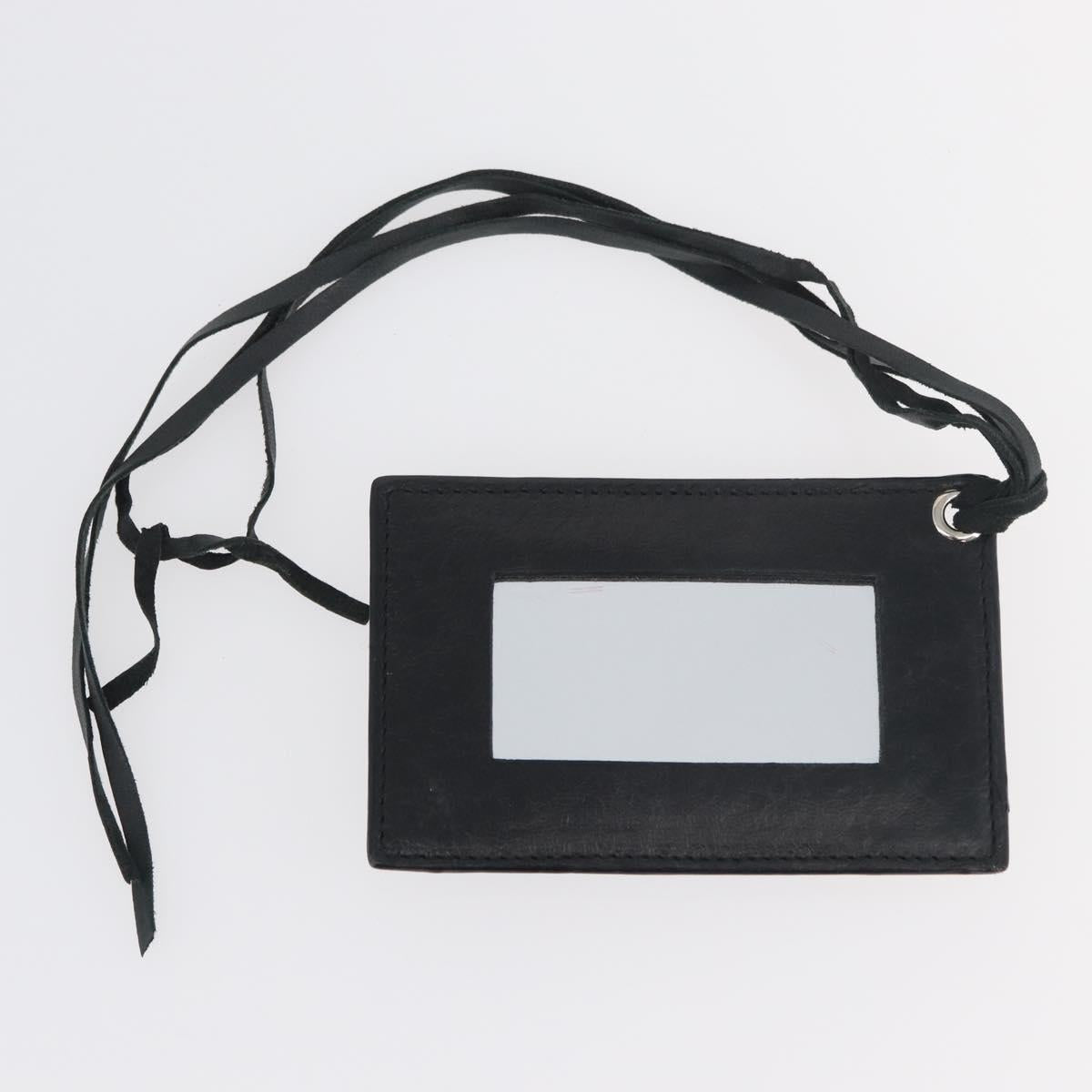 BALENCIAGA The Matelasse Hand Bag Leather Black Silver 168031 Auth 176383A