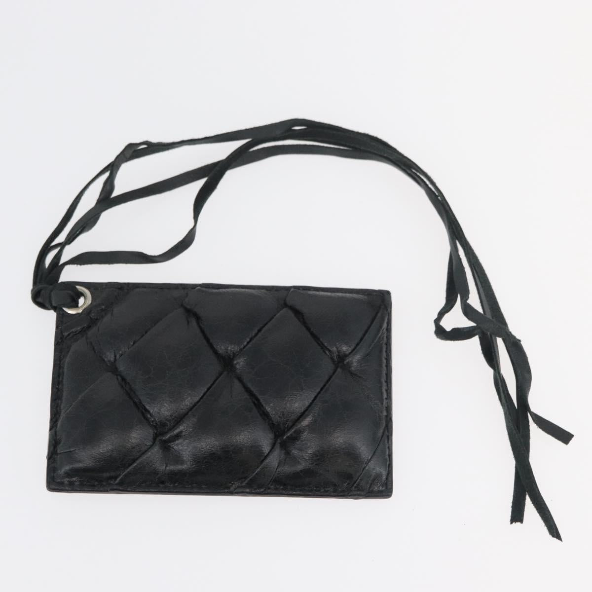 BALENCIAGA The Matelasse Hand Bag Leather Black Silver 168031 Auth 176383A