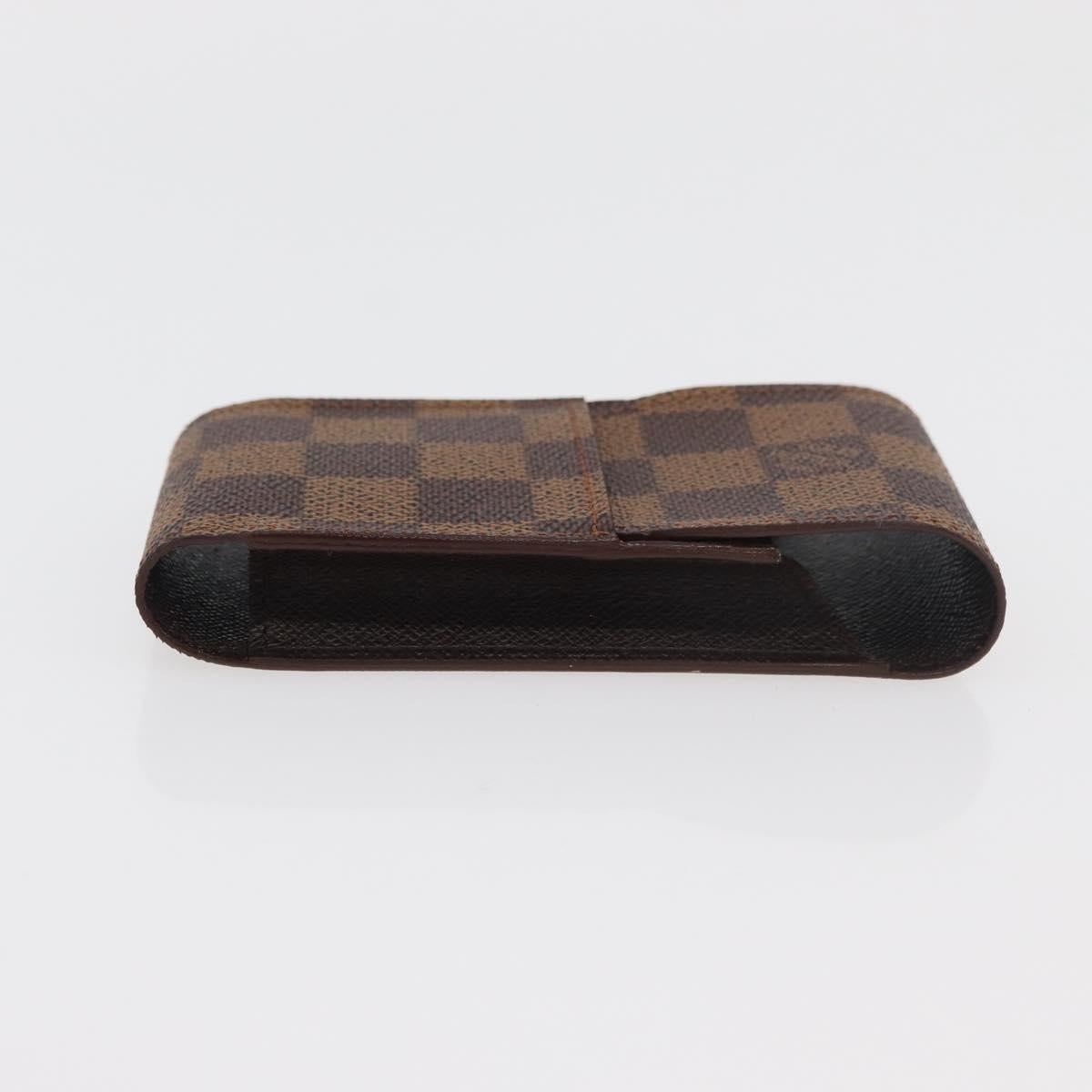 LOUIS VUITTON Damier Ebene Etui Cigarette Case N63024 LV Auth 176385A