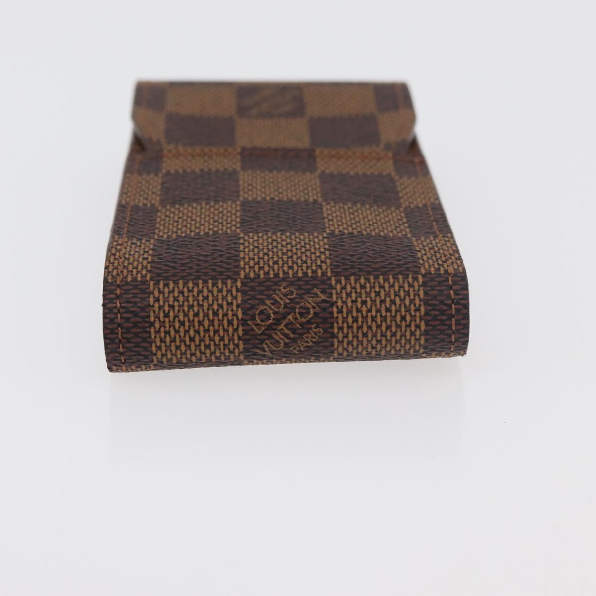 LOUIS VUITTON Damier Ebene Etui Cigarette Case N63024 LV Auth 176385A