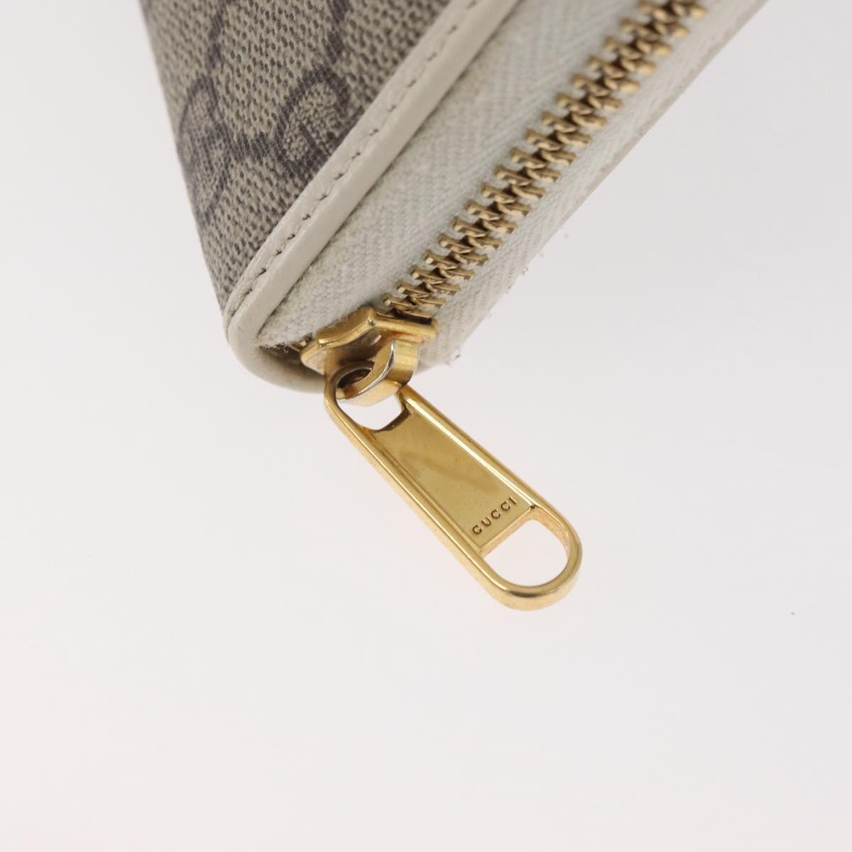 GUCCI Horsebit Long Wallet PVC Beige Gold 621889 Auth 176415A