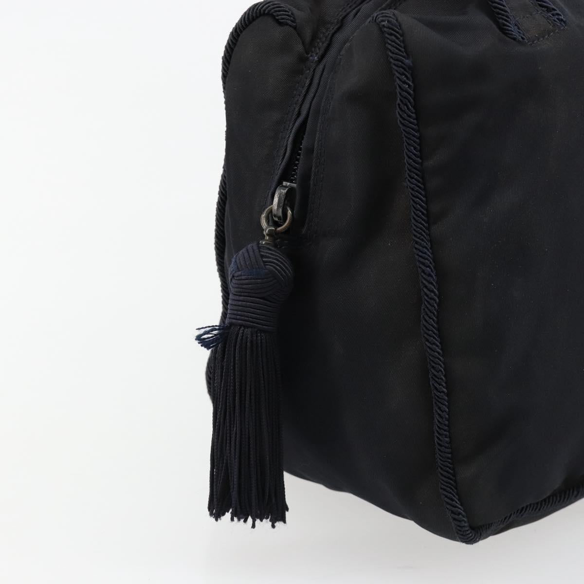PRADA Hand Bag Nylon Navy Auth 176430