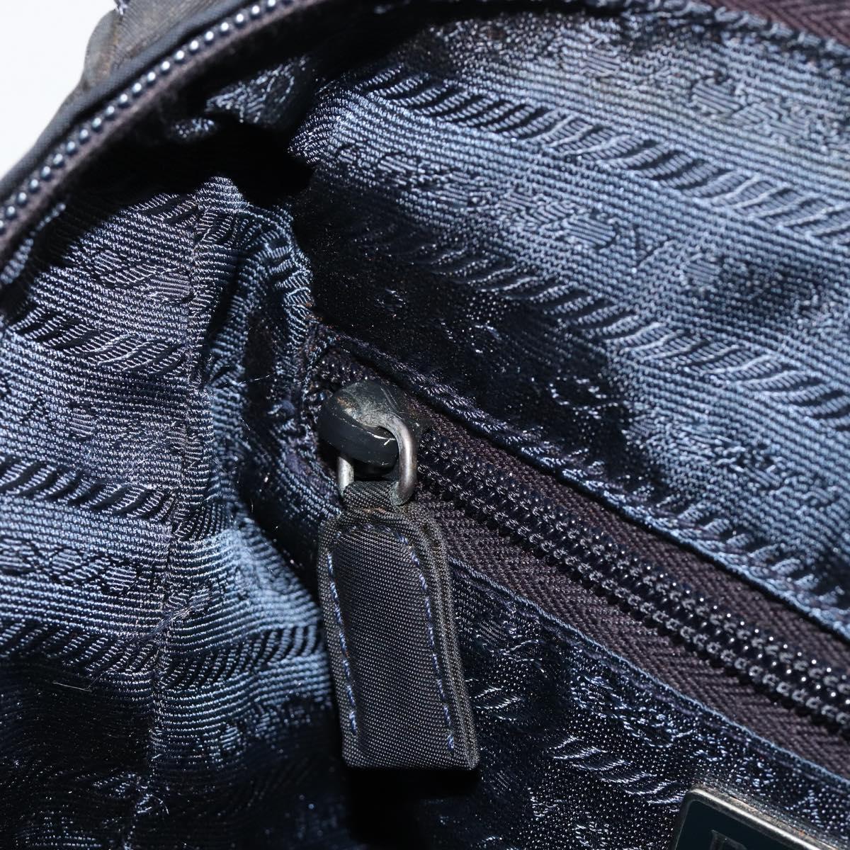 PRADA Hand Bag Nylon Navy Auth 176430