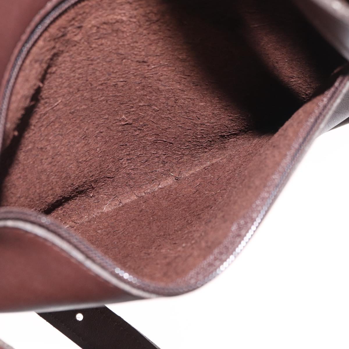 Coach Backpack Leather Brown Gold Auth 176433
