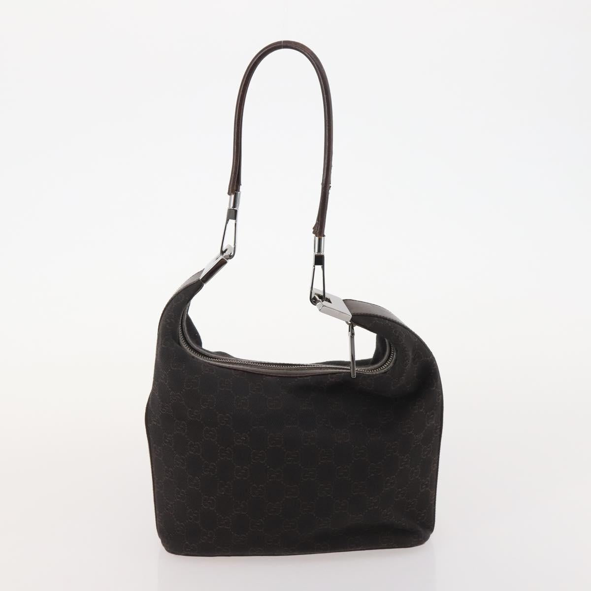 GUCCI GG Supreme GG Canvas Tote Bag PVC Nylon 4 Set Black Navy blue Auth 176444