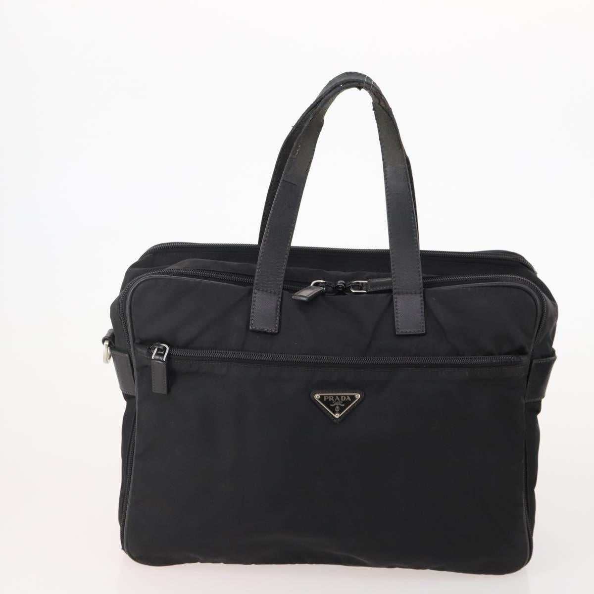 PRADA Shoulder Bag Nylon 3 Set 2way Navy Black Auth 176447