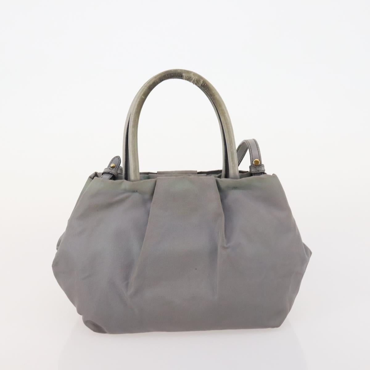 PRADA Sports Line Hand Bag Nylon 3 Set 2way Beige Black Gray Auth 176448