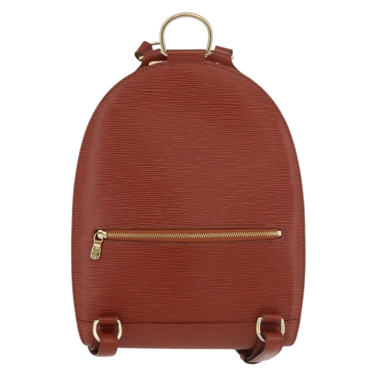 LOUIS VUITTON Epi Mabillon Backpack Brown M52233 LV Auth 176465A