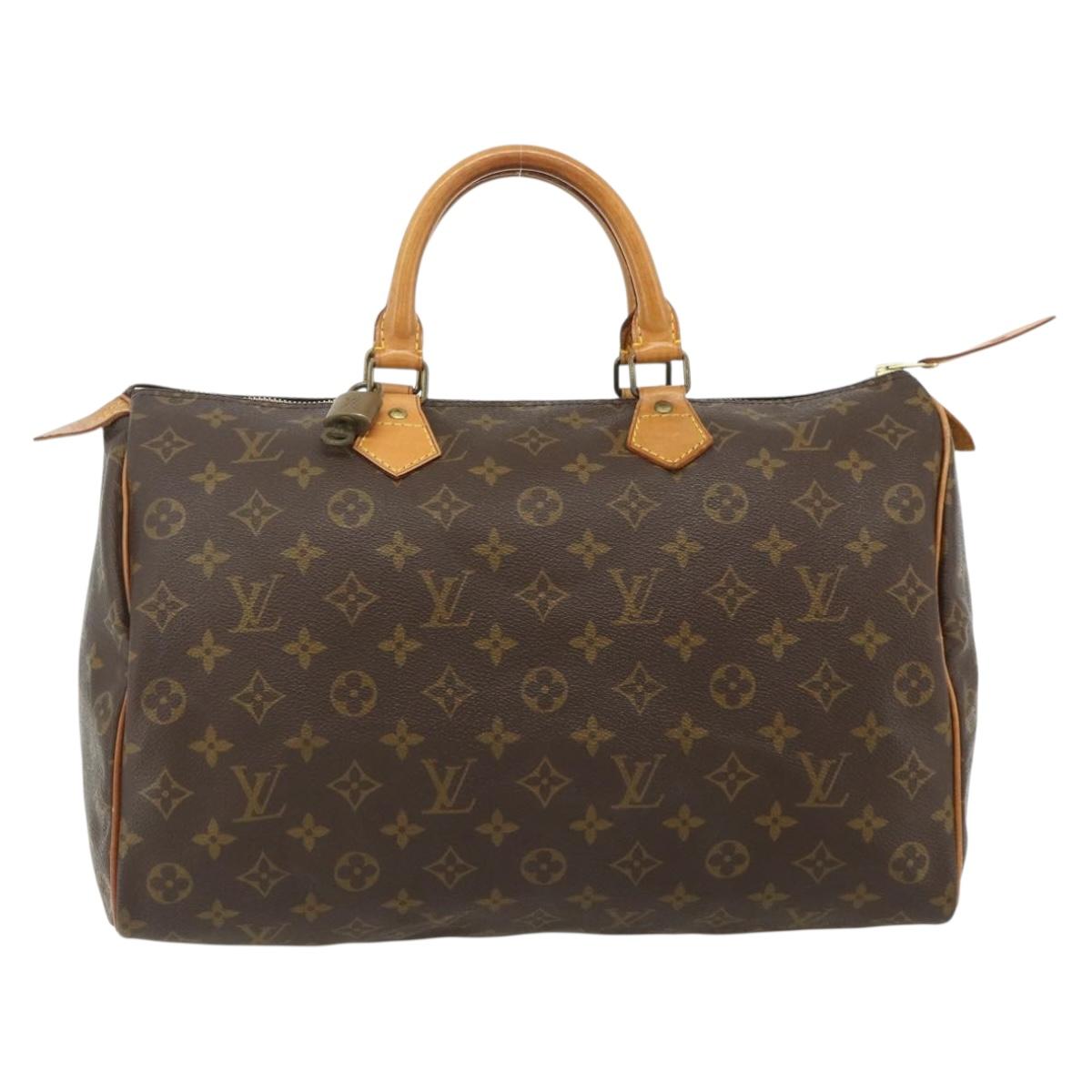 LOUIS VUITTON Monogram Speedy 35 Hand Bag M41524 LV Auth 176469A