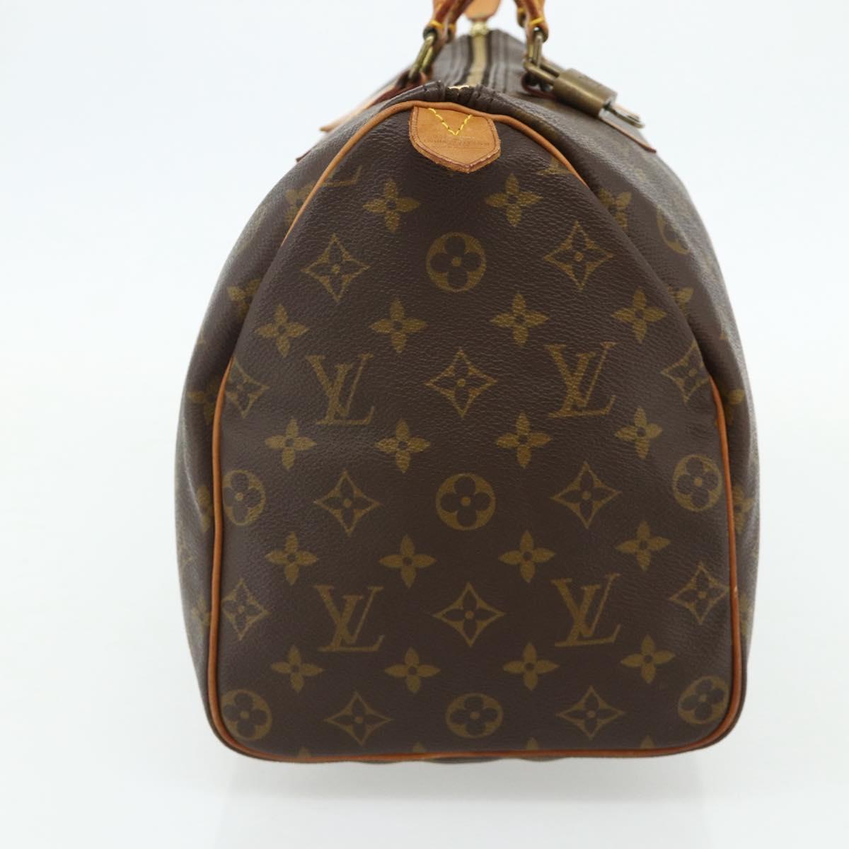 LOUIS VUITTON Monogram Speedy 35 Hand Bag M41524 LV Auth 176469A