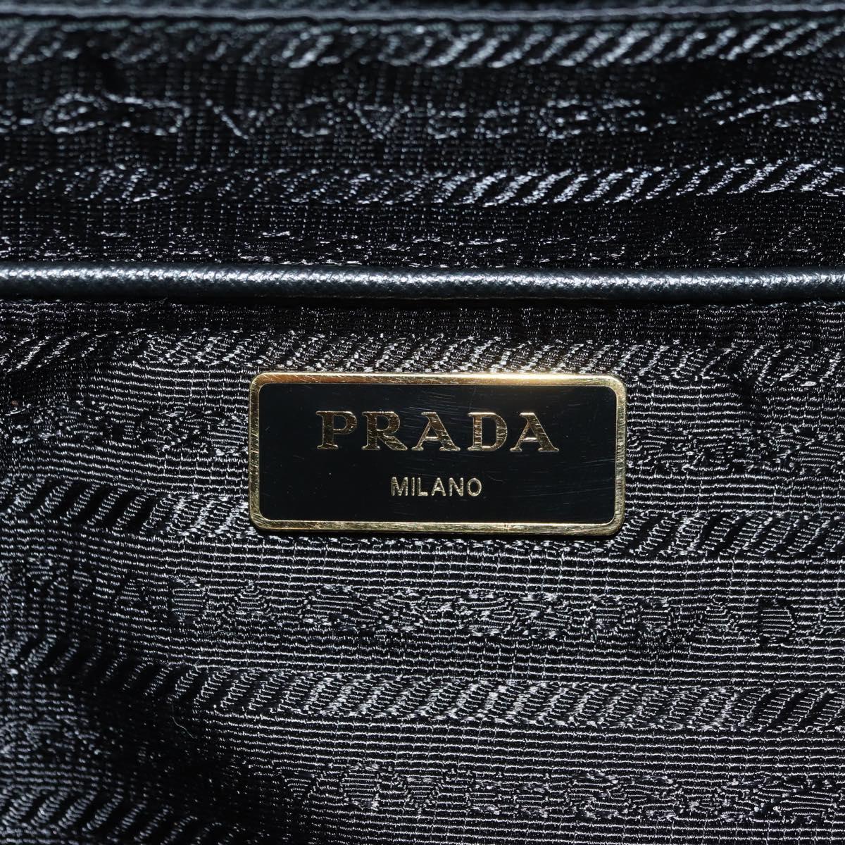 PRADA Robot Backpack Nylon Black Silver Auth 176514SAV