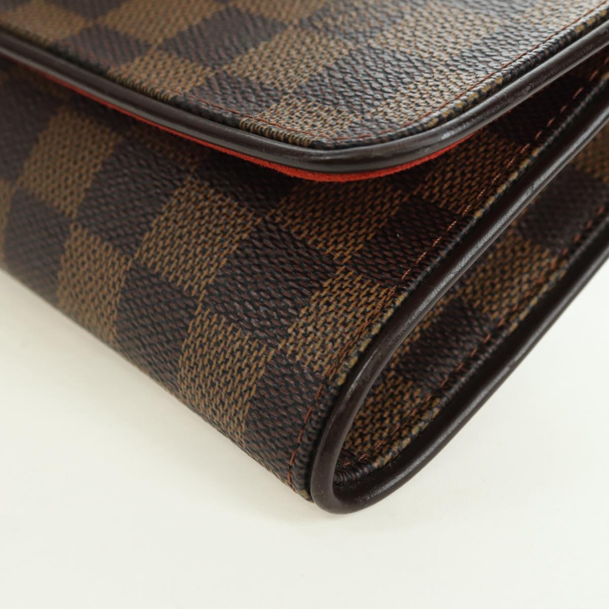 LOUIS VUITTON Damier Ebene Pochette Twin GM Shoulder Bag SPO LV Auth 176534SV