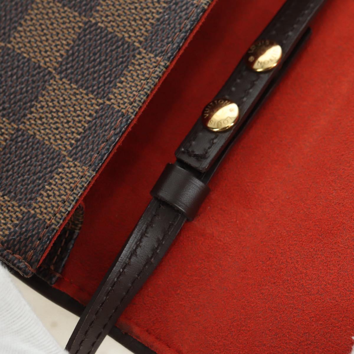 LOUIS VUITTON Damier Ebene Pochette Twin GM Shoulder Bag SPO LV Auth 176534SV