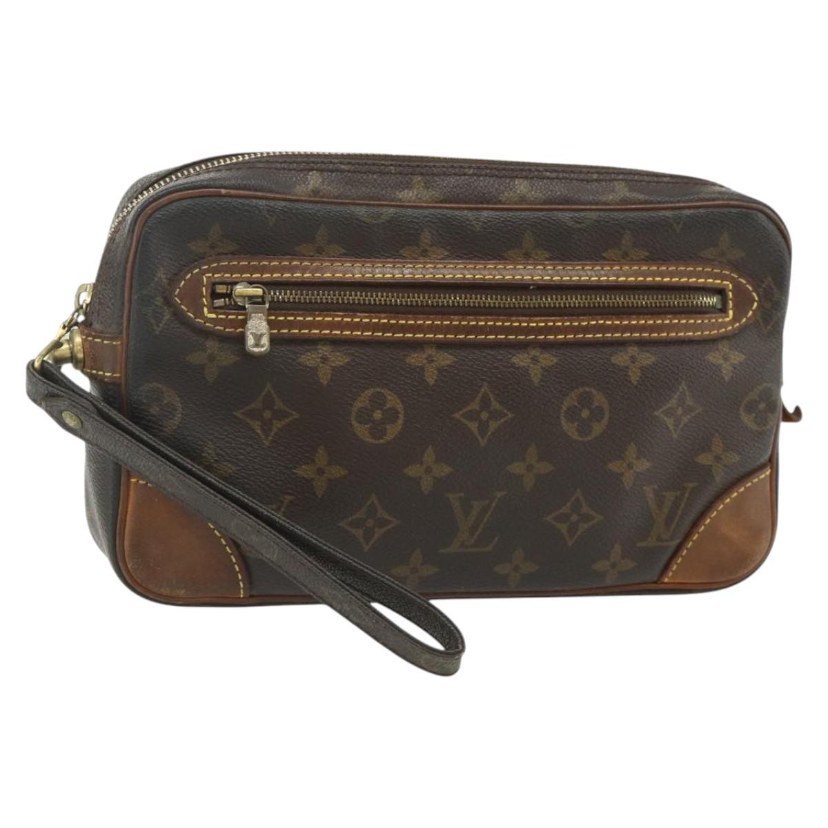 LOUIS VUITTON Monogram Marly Dragonne GM Clutch Bag M51825 LV Auth 176545