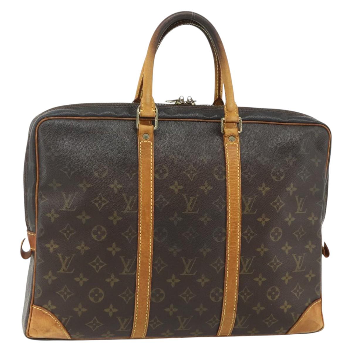LOUIS VUITTON Monogram Porte Documents Voyage Business Bag M53361 LV Auth 176551