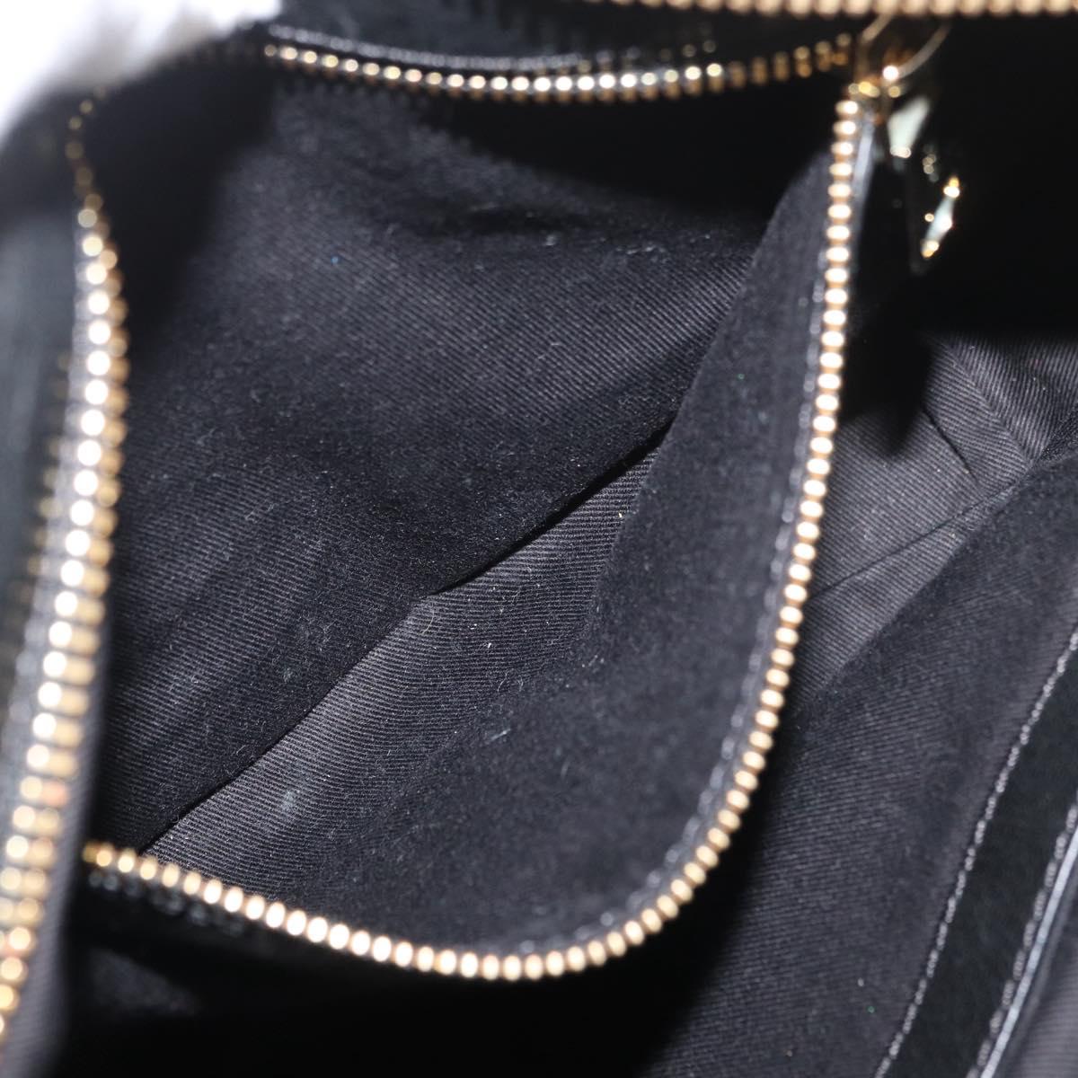 Chloe Etel Hand Bag Leather 2way Black Gold Auth 176589A