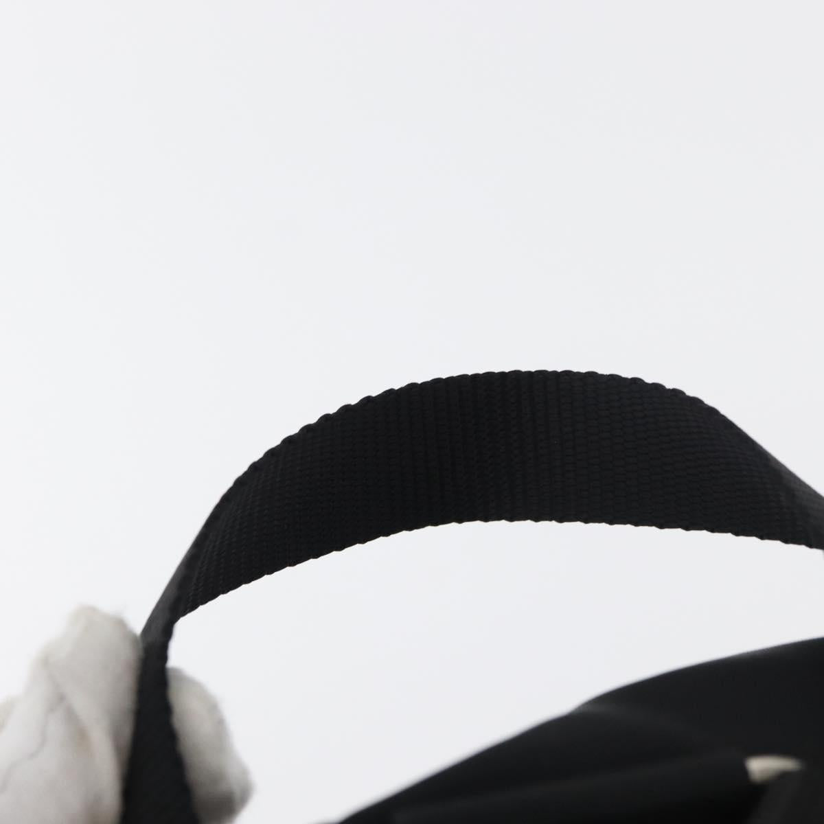 PRADA Backpack Nylon Black Silver Auth 176615A